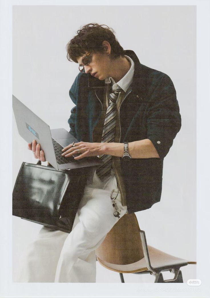 Working on a laptop on the go